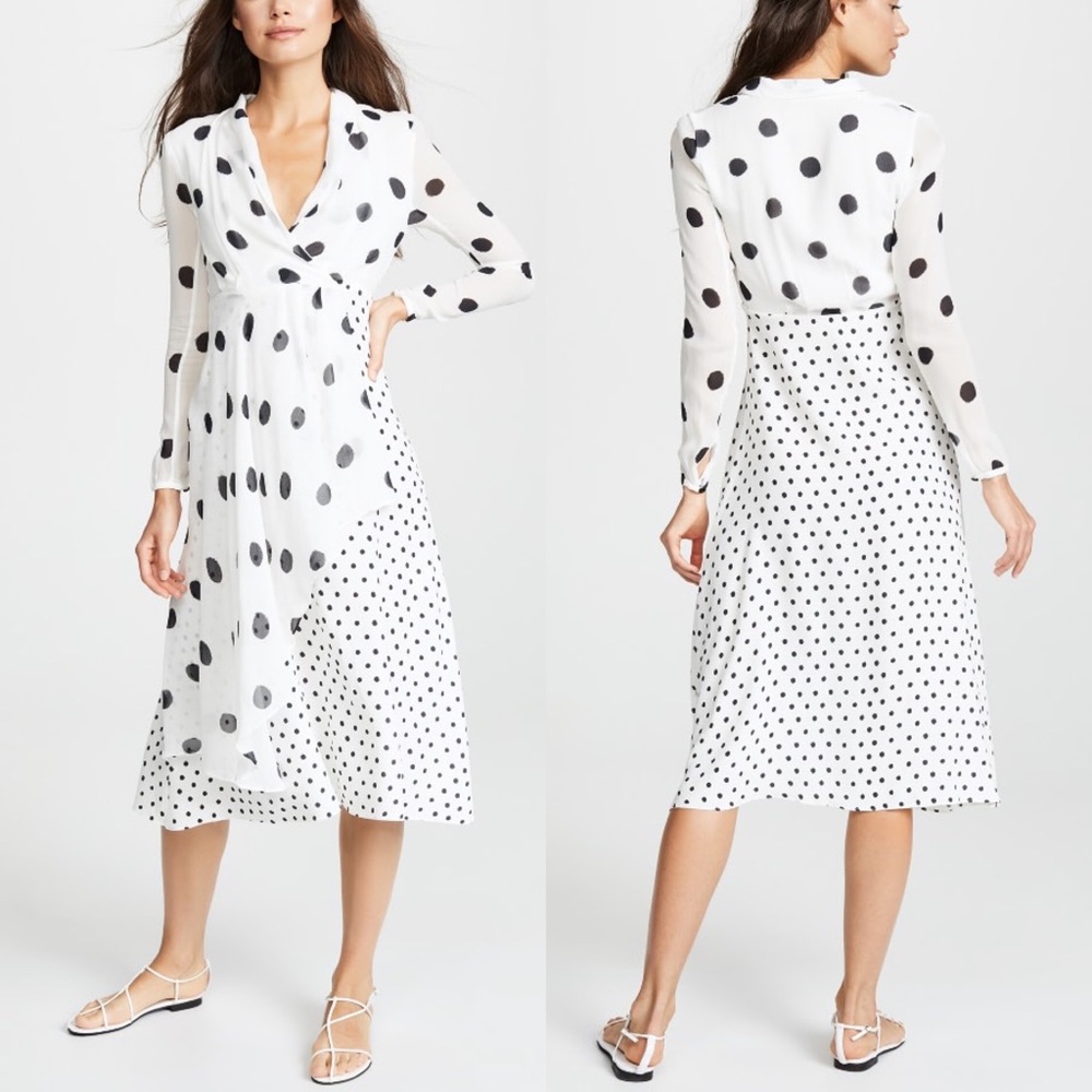 FARM RIO ONCA DOTS WRAP DRESS SIZE XS NEW